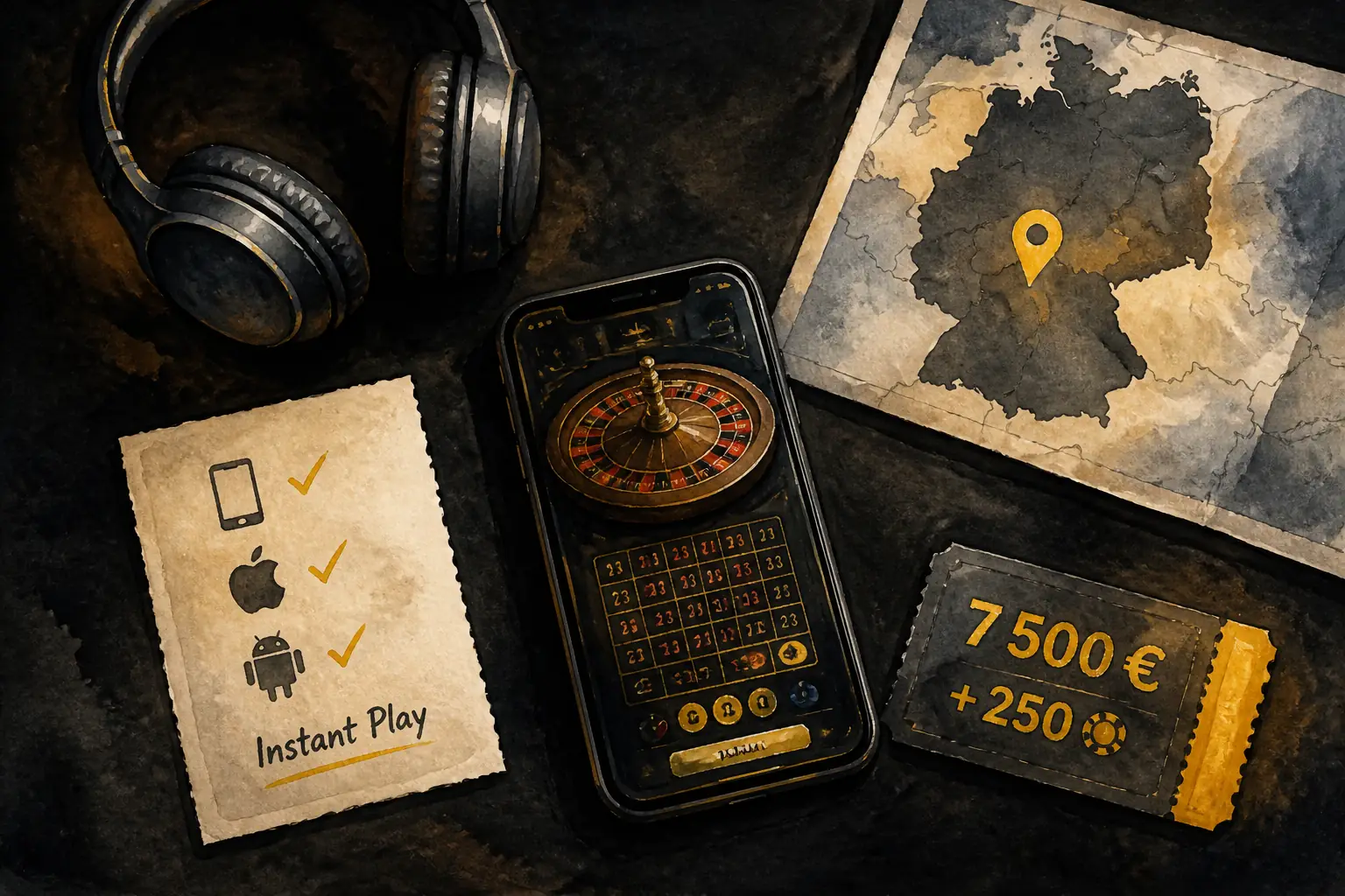 Roulettino App: Mobiles Casino im Browser visual guide for Roulettino Casino